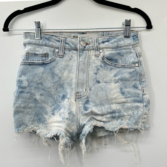 RSQ Curvy High Rise Light Tie Dye Acid Wash Jeans Size 24 - Picture 1 of 4